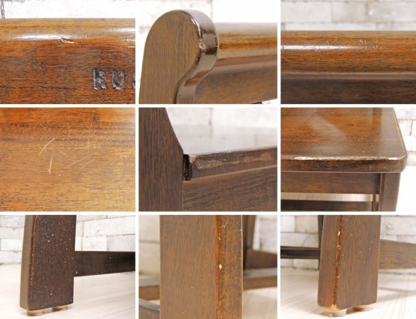 カリモク karimoku ルスティック RUSTIC シリーズ ダイニングチェア 2脚セット ダークブラウン ダッチカントリースタイル 廃盤 ●