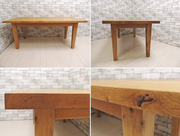 ザ・コンランショップ THE CONRAN SHOP ベロッタ ダイニングテーブル BELOTTA DINING TABLE オーク無垢材 W183 定価\462,000- ●