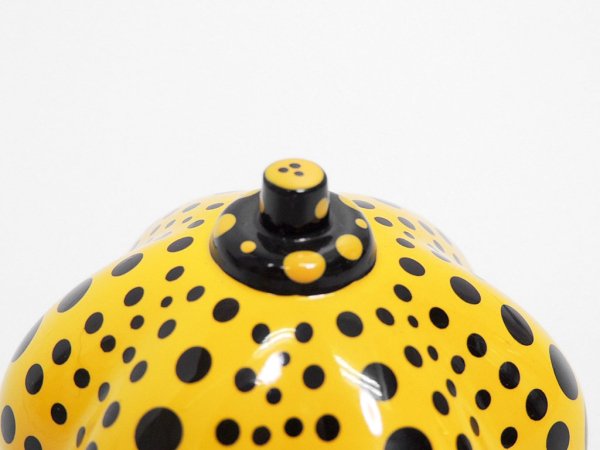 草間彌生 YAYOI KUSAMA パンプキン Pumpkin オブジェ ペーパーウェイト イエロー 水玉 ドット かぼちゃ 箱付 廃番品 ●