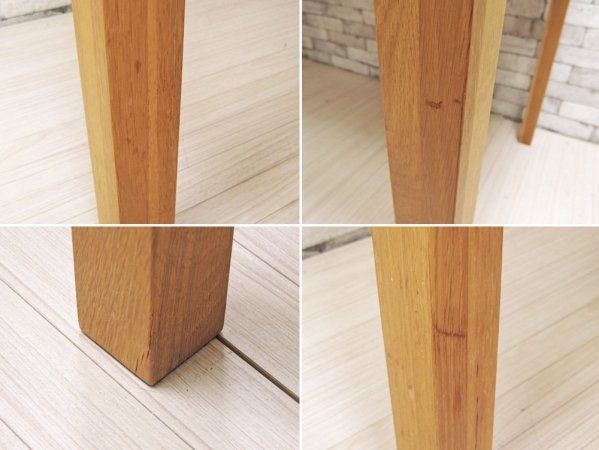 無印良品 MUJI オーク無垢材 ダイニングテーブル 幅140cm ナチュラル シンプルモダン ●