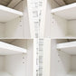モモナチュラル Momo Natural シエル CIELE フラップ扉 3段 キャビネット 食器棚 ホワイト ●
