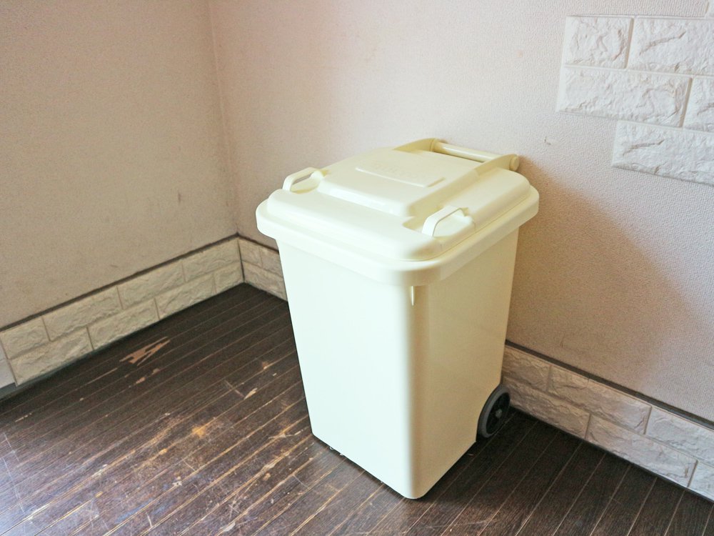 ダルトン DULTON プラスチック トラッシュカン PLASTIC TRASH CAN 45L ゴミ箱 ダストボックス アイボリー 廃盤カラー ◎