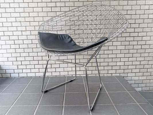 ハリーベルトイア Harry Bertoia ダイヤモンドチェア リプロダクト品 スチールワイヤー クローム ミッドセンチュリー ■