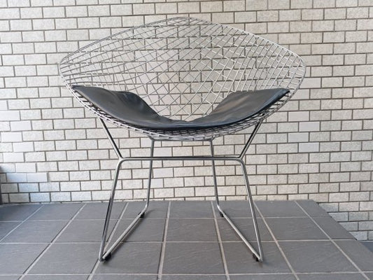 ハリーベルトイア Harry Bertoia ダイヤモンドチェア リプロダクト品 スチールワイヤー クローム ミッドセンチュリー ■