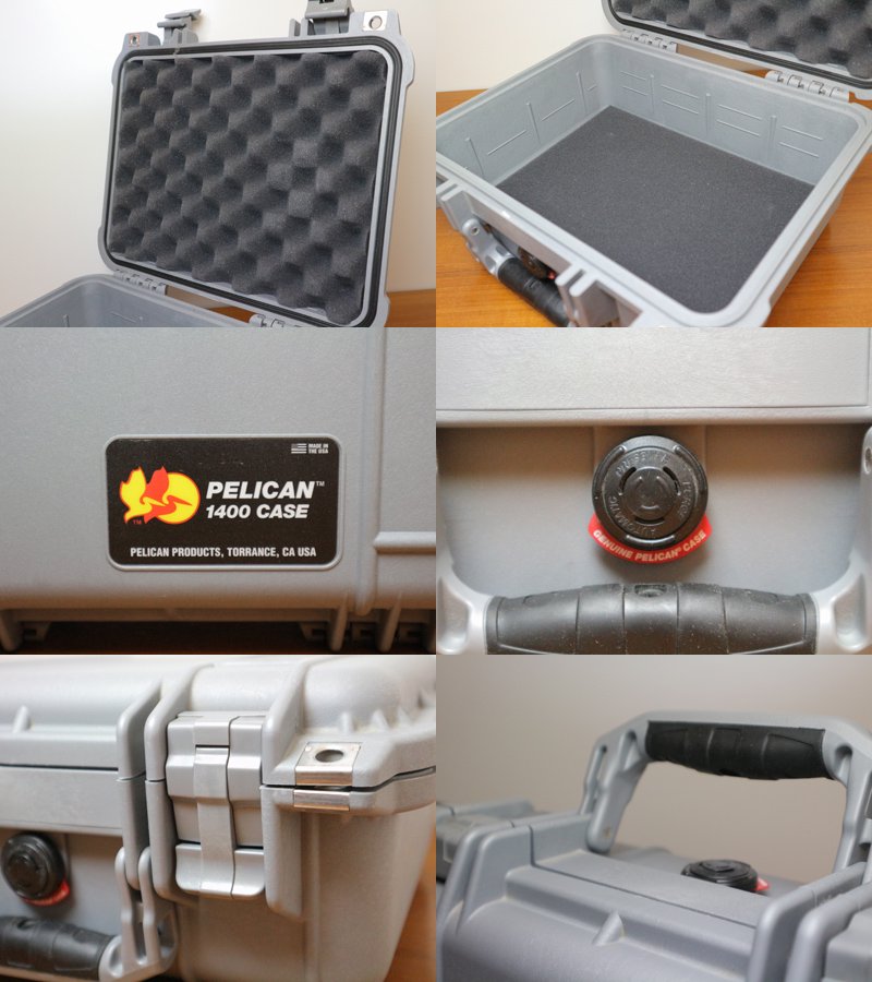 ペリカン Pelican ペリカンケース Pelican case 1400 プロテクターケース ハードケース グレー 防水 防塵 耐衝撃 ◎