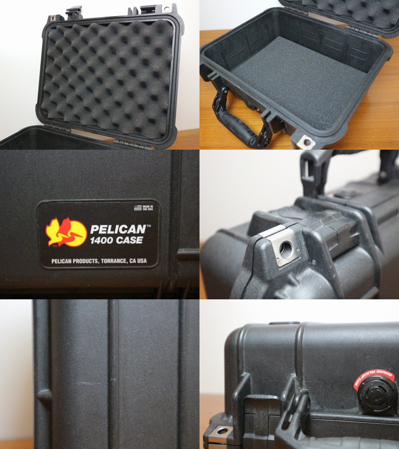 ペリカン Pelican ペリカンケース Pelican case 1400 プロテクターケース ハードケース ブラック 防水 防塵 耐衝撃 ◎