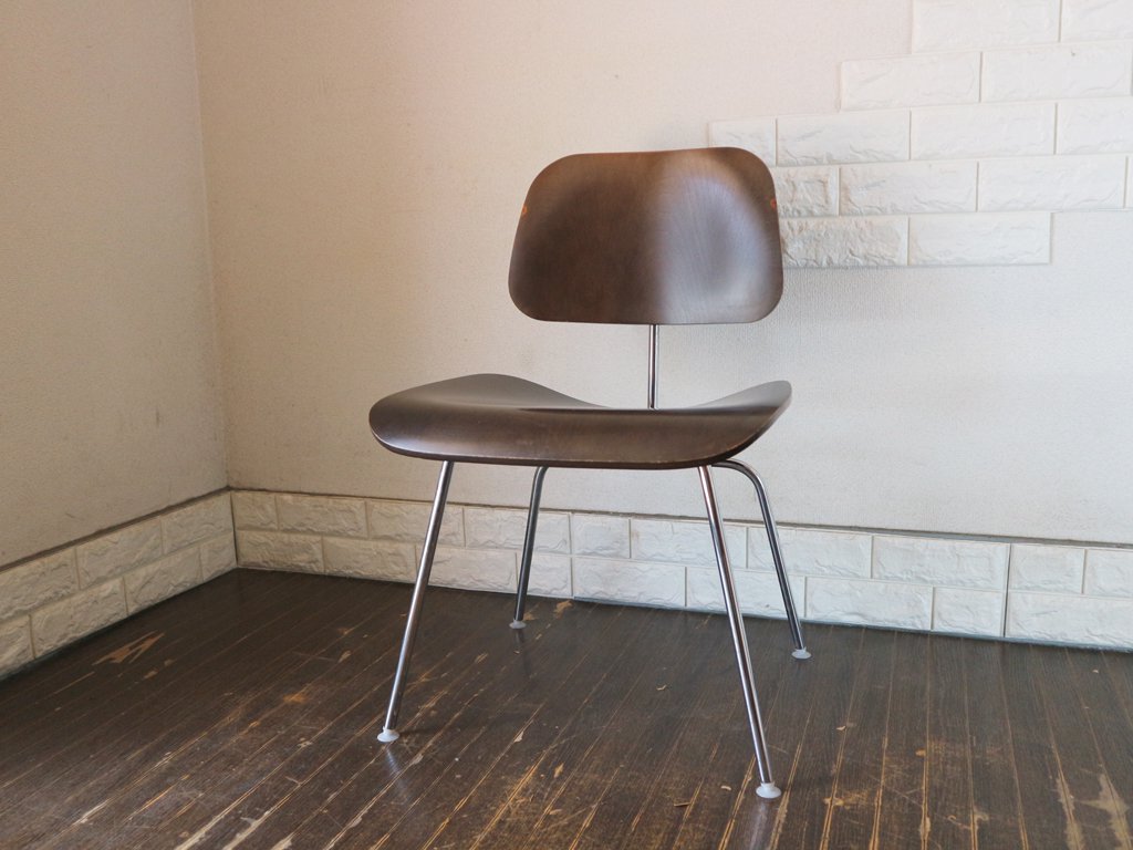 ハーマンミラー Herman Miller DCM ダイニングチェア イームズ Eames メタルレッグ プライウッド B ◎