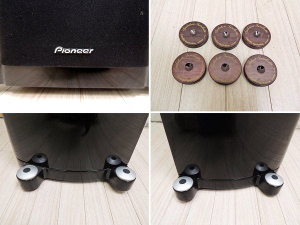 パイオニア pioneer S-81 トールボーイフロア スピーカー ペア 4ウェイスピーカーシステム オーディオテクニカ　スパイクベース付き 名機 ●