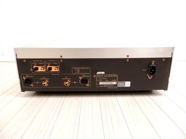 デノン DENON DCD-SA1 SACD CDプレーヤー シルバー 取説 リモコン付き オーディオ 名機 ●