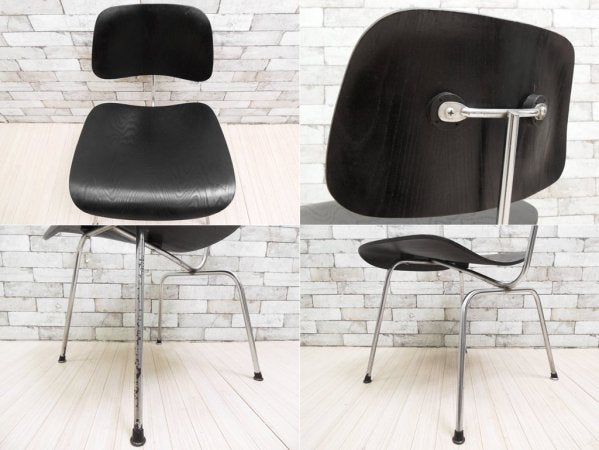 ハーマンミラー Herman Miller DCM ダイニングチェア ビンテージ 1952年製 イームズ Eames プライウッド メタルレッグ ブーツグライズ ミッドセンチュリー ●