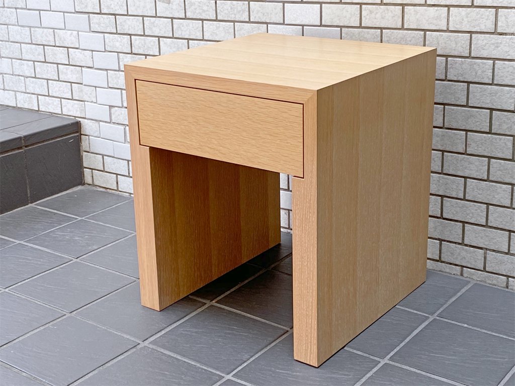 イデー IDEE マーゴ MARGOT スクエアサイドテーブル SQUARE SIDE TABLE ナチュラルホワイト ナラ材 美品 ■