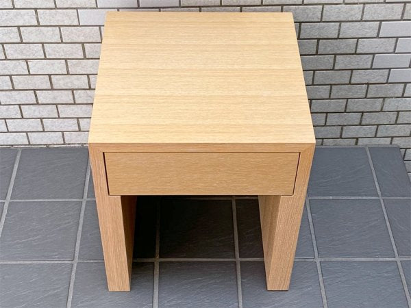 イデー IDEE マーゴ MARGOT スクエアサイドテーブル SQUARE SIDE TABLE ナチュラルホワイト ナラ材 美品 ■