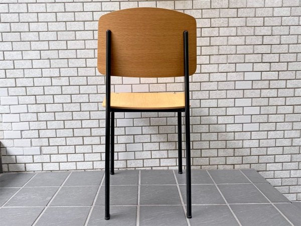 ヴィトラ Vitra スタンダードチェア Standard chair オーク材 ナチュラル ディープブラック ジャン・プルーヴェ 美品 ■