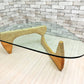 イサムノグチ Isamu Noguchi コーヒーテーブル Coffee Table ガラス天板厚15mm リプロダクト品 デザイナーズ家具 名作 ●