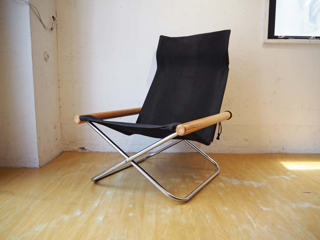 ニーチェア エックス Ny chair X フォールディングチェア ブラック 折畳 チェア 新居 猛 MoMA ★