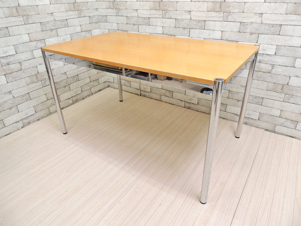 USM モジュラーファニチャー USMハラー テーブル USM Haller Table ワーキングテーブル カンファレンステーブル ダイニングテーブル デスク ビーチ材 ナチュラル天板 ●