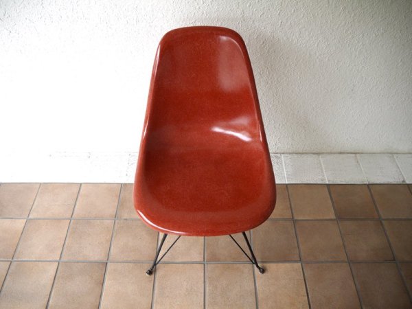 ハーマンミラー HermanMiller サイドシェルチェア 70's ビンテージ 2nd 希少TC色 1st エッフェルベース 黒 DSR ミッドセンチュリー C&R.イームズ Eames ◇