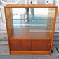 ハーバート E. ギブス ファニチャー HERBERT E. GIBBS FURNITURE 英国 70's ビンテージ チーク材 ガラスキャビネット 飾り棚 ショーケース 陳列棚 書棚 店舗什器 ◇