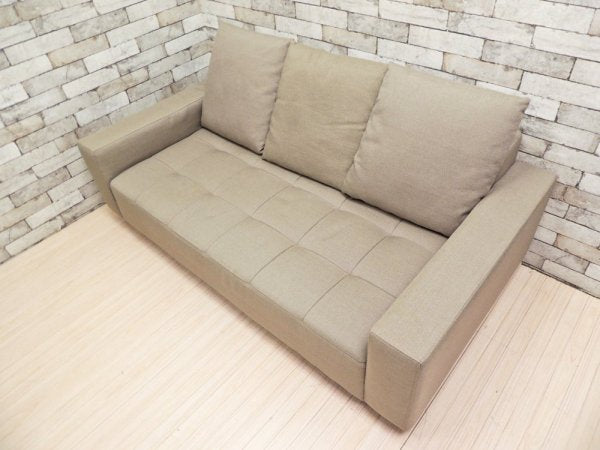 ウニコ unico キュー QUEUE 2人掛け ソファ クッション 3個 シンプルデザイン モダンスタイル 廃番 ●