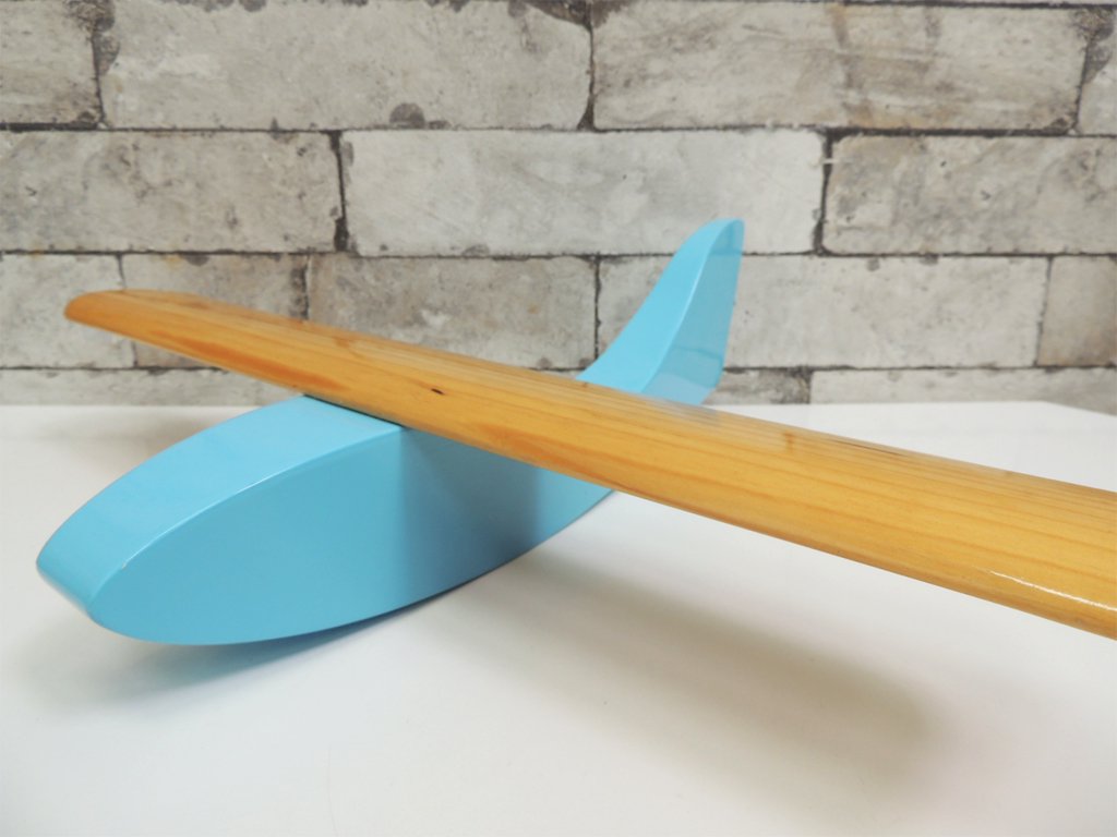 ノーマンコペンハーゲン Normann Copenhagen PLANE 3 ブルー 木製 飛行機 オブジェ モビール ●