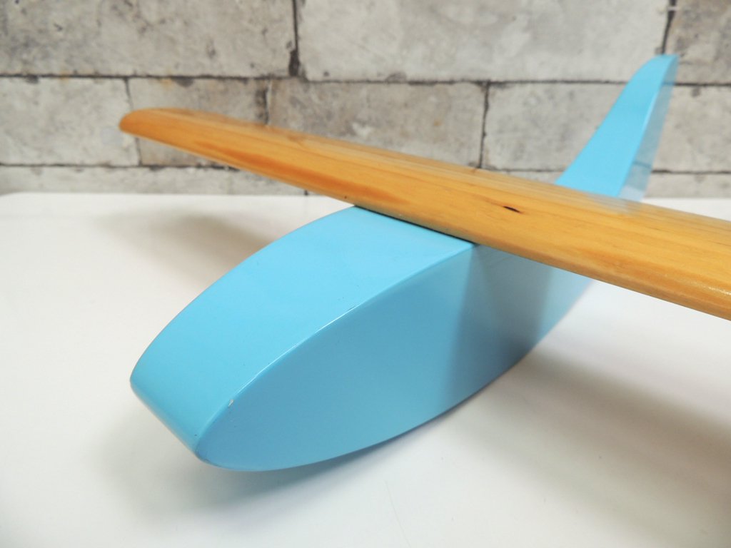 ノーマンコペンハーゲン Normann Copenhagen PLANE 3 ブルー 木製 飛行機 オブジェ モビール ●