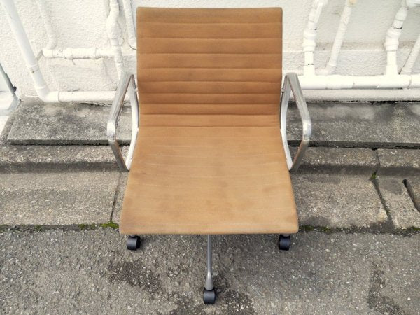 ハーマンミラー HermanMiller C&R. イームズ 70-80’s ビンテージ A.ジラルド生地 昇降機能付キャスターベース アルミナムグループチェア 希少色 ワークチェア デスクチェア ◇