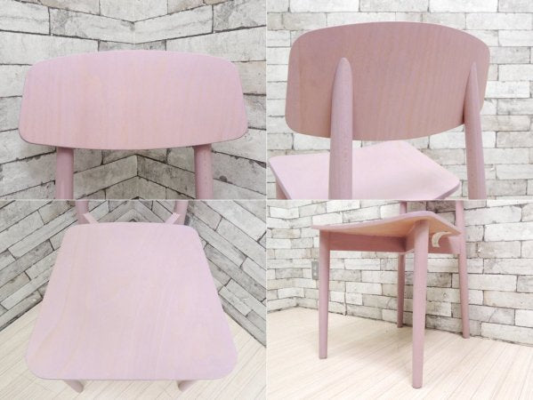 ウニコ unico コトナ KOTONA カラ―ドチェア colored chair ダイニングチェア パープル 廃盤 ●