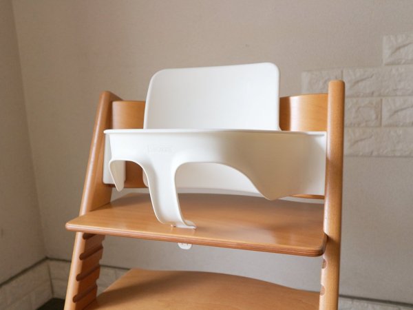 ストッケ STOKKE トリップトラップ TRIPP TRAPP ベビーチェア  キッズチェア チェリー 新型初期 プラスチックガード＆背もたれ付き ◎