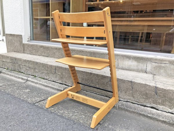 ストッケ STOKKE トリップトラップ TRIPP TRAPP ベビーチェア 新型初期 ナチュラル 北欧 ノルウェー♪