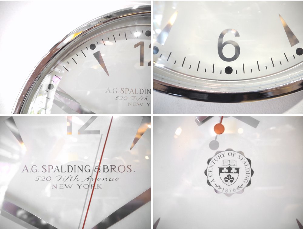 A.G.スポルディング&ブロス A.G.Spalding & Bros. Watches clocks 壁掛け時計 アルミフレーム US ★