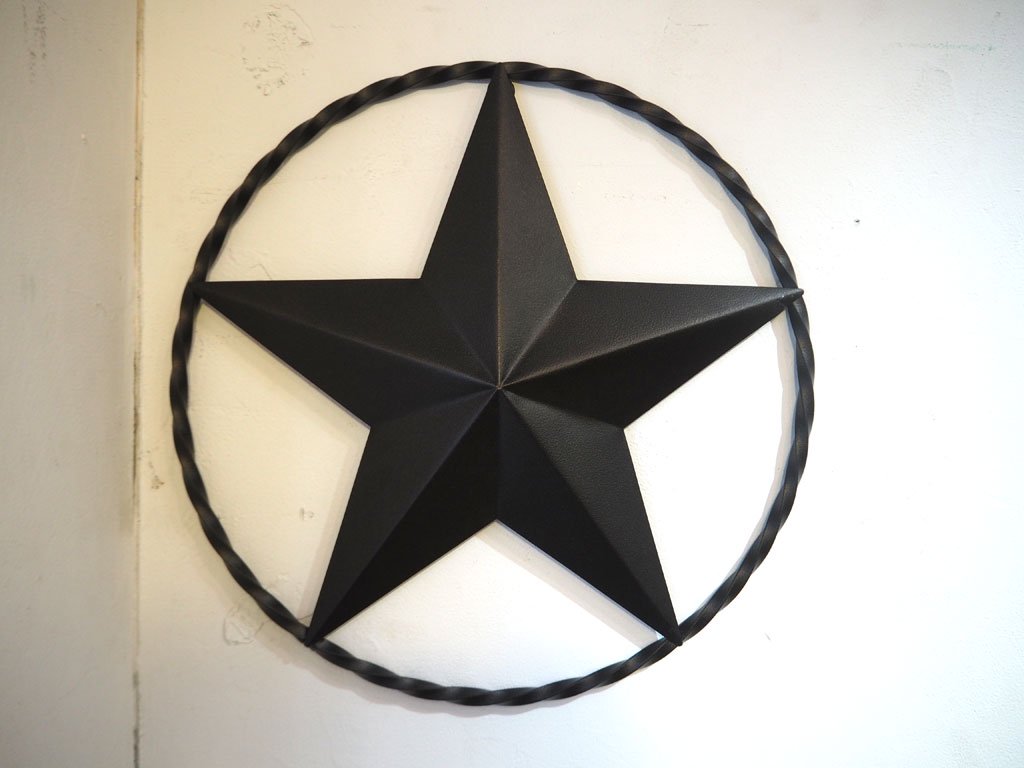 アイアン ウォールデコ Wall deco スターサイン 星型インテリア オブジェ 47ｃｍ 壁面アート ★