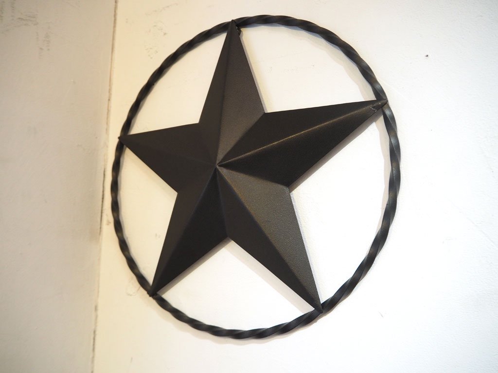 アイアン ウォールデコ Wall deco スターサイン 星型インテリア オブジェ 47ｃｍ 壁面アート ★