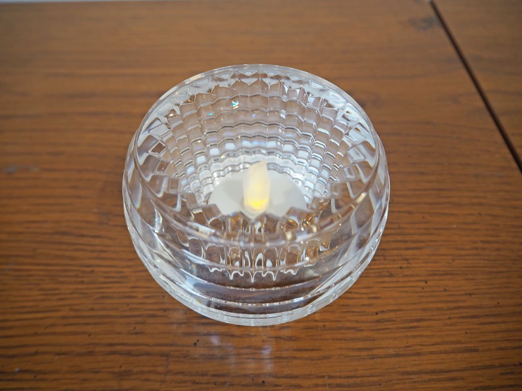 バカラ Baccarat アイ EYE クリスタル キャンドルホルダー CRYSTAL モダン オーナメント ニコラ・トリブロ ★