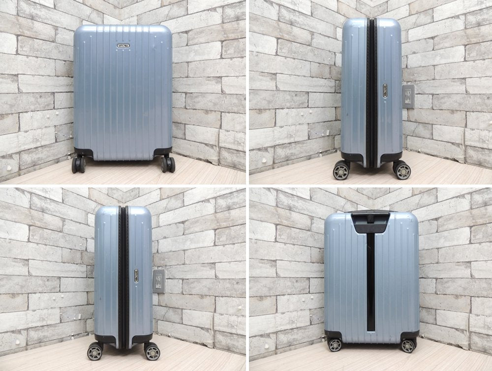 リモワ RIMOWA サルサエアー SALSA AIR スーツケース キャリーケース 33L 4輪 TSAロック アイスブルー 鍵欠品 難アリ 現状品 ●