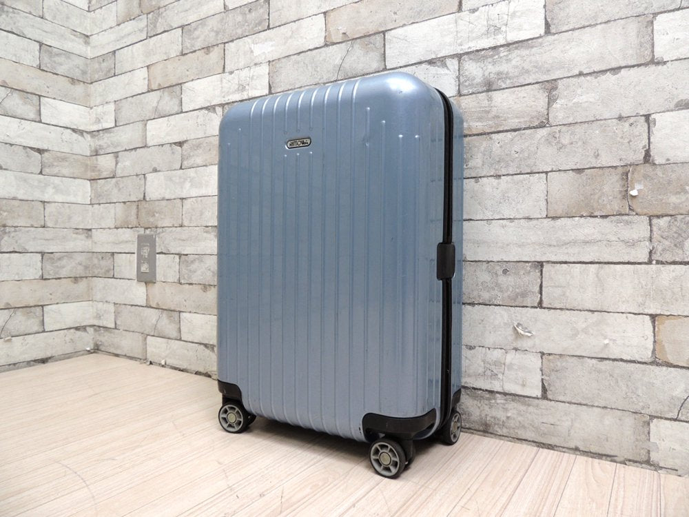 リモワ RIMOWA サルサエアー SALSA AIR スーツケース キャリーケース 33L 4輪 TSAロック アイスブルー 鍵欠品 難アリ 現状品 ●