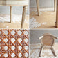 シャビーシック Shabby Chic 籐編み ラタン ホワイト ダイニングチェア ビンテージ ♪