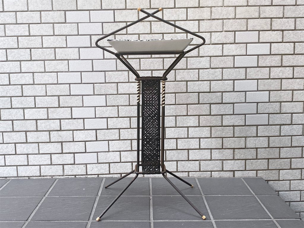USビンテージ アシュトレイ 灰皿 アクセサリートレイ アイアンスタンド 50's vintage 米国 ■