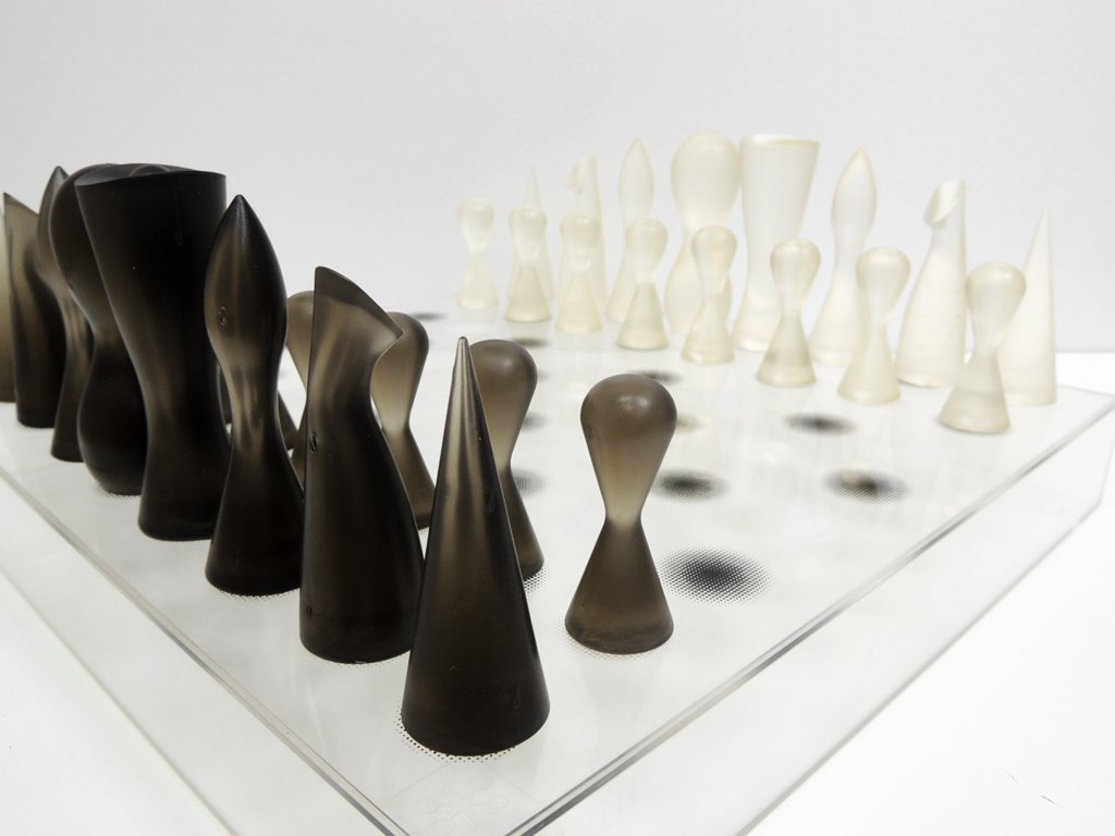 ボザール bozart カリム・ラシッド Karim Rashid チェスセット CHESS SET 箱付き 玩具 ミッドセンチュリーモダン ●