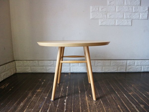 イデー IDEE アーオ テーブル AO TABLE ナチュラル アッシュ材 円形 ローテーブル 定価￥46,200- 岡嶌要 ◎