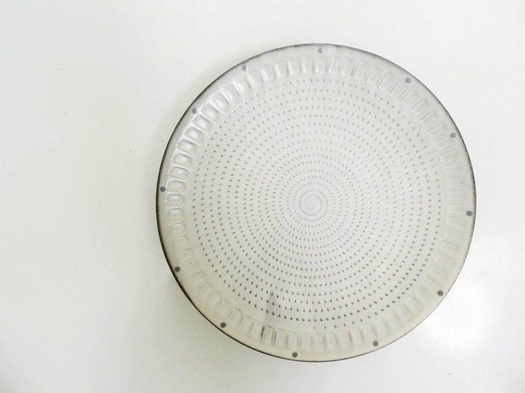 小石原焼 森喜窯 平皿 Φ23cm ●