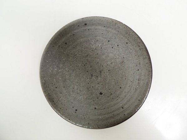 花岡隆 粉引石目 5寸皿 平皿 現代作家 ●