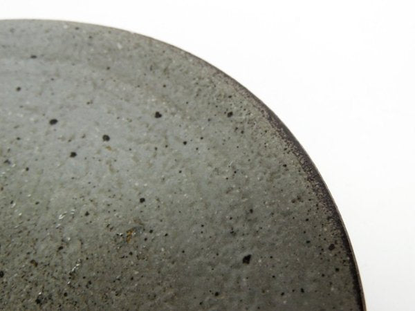 花岡隆 粉引石目 5寸皿 平皿 現代作家 ●