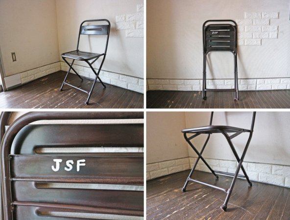 ジャーナルスタンダードファニチャー journal standard Furniture ギデル GUIDEL フォールデイングチェア 折り畳み インダストリアル 廃番 ◎