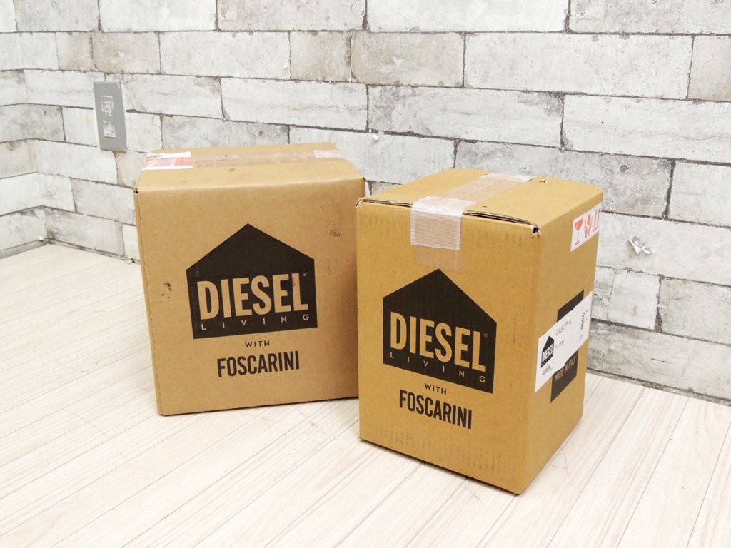 ディーゼルリビング ウィズ フォスカリーニ DIESEL LIVING with FOSCARINI ガスク GASK サスペンションライト ペンダントライト グレー 箱付新品 ●