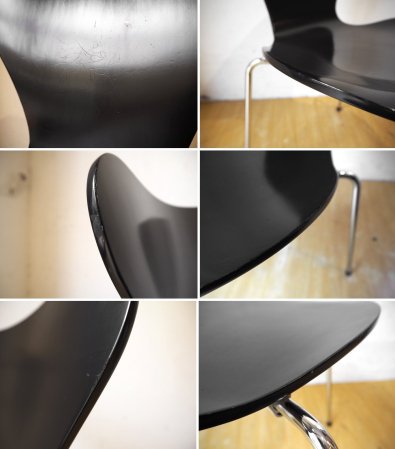 フリッツ ハンセン Fritz Hansen 正規品 セブンチェア SEVEN ラッカー 2005年 ブラック アルネ・ヤコブセン ★