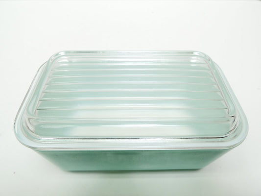 オールドパイレックス old PYREX リフリッジレーター ターコイズ Mサイズ 60'sビンテージ ●