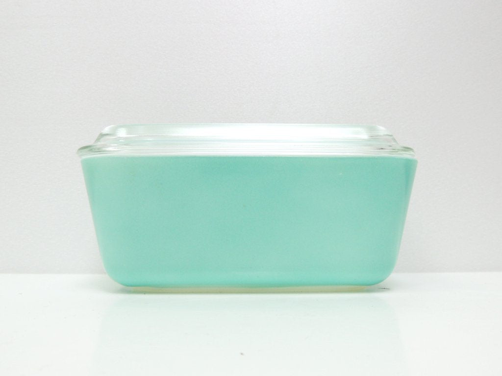 オールドパイレックス old PYREX リフリッジレーター ターコイズ Mサイズ 60'sビンテージ ●