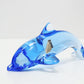 ドーム フランス Daum France クリスタル ドルフィン オブジェ Crystal Dolphin Sculpture ブルー 
 ●