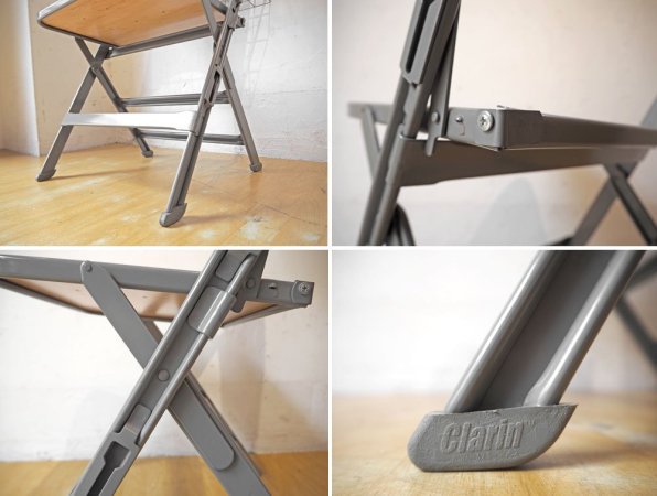 クラリン CLARIN フォールディングチェア 折り畳みチェア Folding chair SANDLER 専用バスケット付き P.F.S取扱 ★