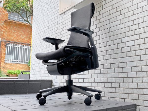 ハーマンミラー Herman Miller エンボディチェア Embody Chairs バランスファブリック カーボン グラファイトベース デスクチェア ■